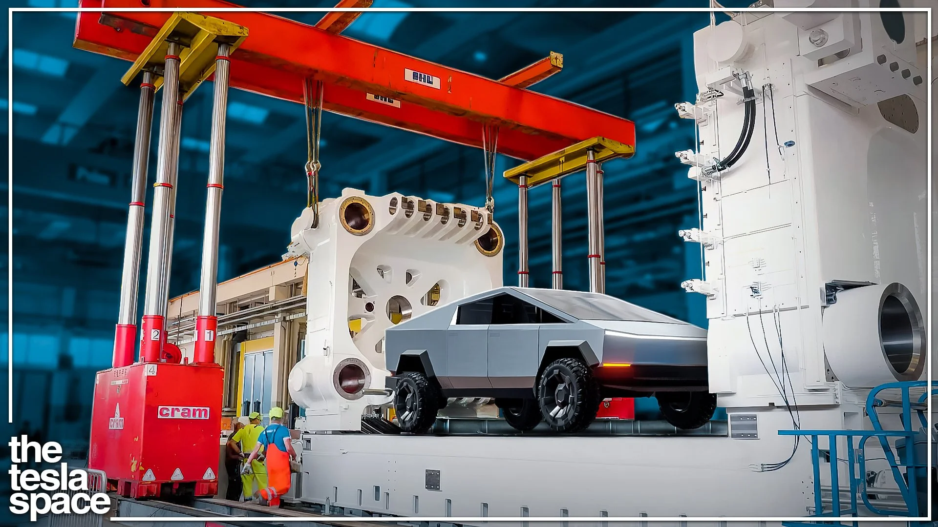 Tesla Reveals New Cybertruck Giga Press The Tesla Space
